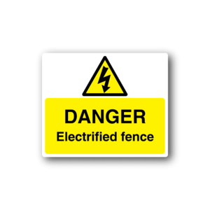 Danger Electrified Fence Sticker Buy Cheap Websites