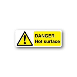 Danger Hot Surface Sticker Buy Cheap New