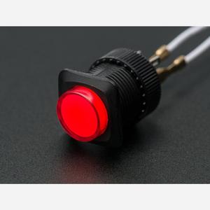16mm Illuminated Pushbutton - Red Momentary Cheap Sale Latest Collections