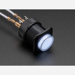 16mm Illuminated Pushbutton - White Momentary Pictures Cheap Pice