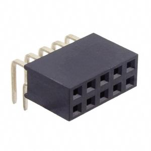 10 Position Header Connector 0.100" (2.54mm) Through Hole, Right Angle Gold Cheap Sale New Arrival