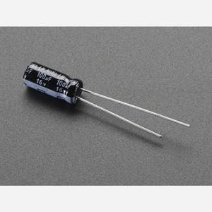 100uF 16V Electrolytic Capacitors - Pack of 10 Outlet Genuine
