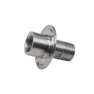 1.5"TC-1/2" NPT female x 1/2" NPT male Tri-Clamp to 2-Side Pipe Adapter Top Quality For Sale