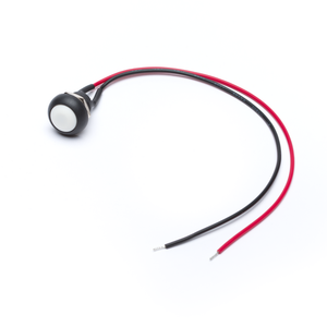 12mm Momentary Push Button Dome with Wires - White Clearance For Nice