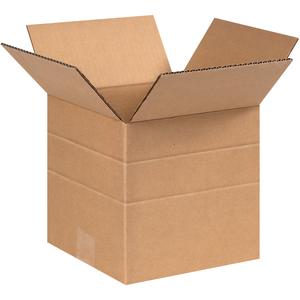 8 x 8 x 8 Multi Depth Corrugated Boxes  25/Bundle Original Cheap Pice
