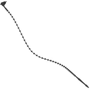 8" Beaded Security Tie - Black 2000/Case Buy Authentic Online