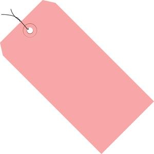 5-3/4 x 2-7/8 Pre-Wired Pink Tags (THICK BOARD - 13 POINT) 1000/Case Cheapest Pice