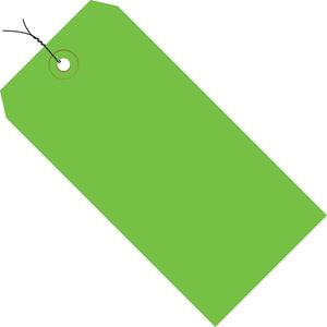 5-1/4 x 2-5/8 Pre-Wired Green Tags (THICK BOARD - 13 POINT) 1000/Case Buy Cheap Extremely