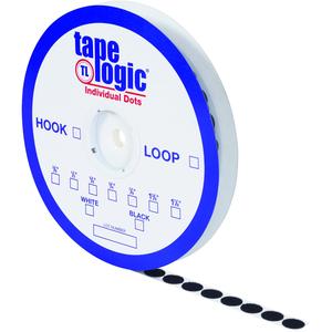 5/8" Black Hook Individual Tape Dots 1200/Case Cheap Pice