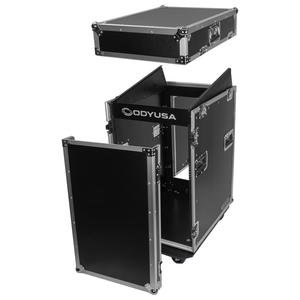 Odyssey 13U Top Slanted 16U Vertical Pro Combo Rack with Casters Cheap Sale Manchester Great Sale