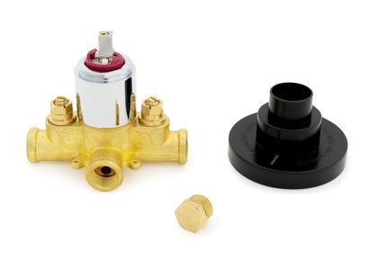 Zurn TPK7300-SS Temp-Gard III Tract Pack, 4-Port Valve Only with Tub Plug, Service Stops," and 1/2" Female NPT Threaded Connections Best Place For Sale