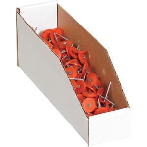 3 x 12 x 4 1/2 Open-Top White Corrugated Bin Box 50/Bundle View Cheap Online