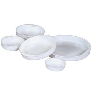 3 White Plastic End Caps 100/Case Enjoy For Sale