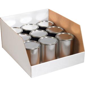 20 x 18 x 10 Open-Top White Corrugated Bin Box  25/Bundle Sale Classic