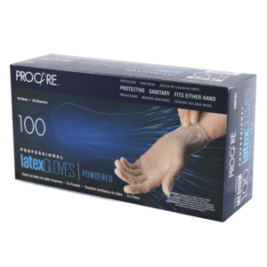 Pro Care Latex Gloves Powdered X-Large 100ct. Free Shipping Big Discount
