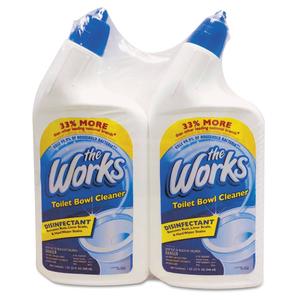 The Works Disinfectant Toilet Bowl Cleaner, 32 Oz Spray Bottle, 2/Pk,6 Pk/Ct - KIK33302WKCT Cheap Sale Excellent