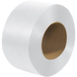 1/2" x .024 500# (8x8) Polypropylene Strap 7,200 Feet WHITE Visa Payment