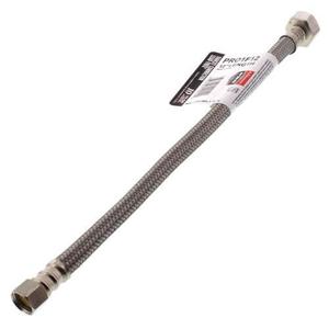 Faucet Connector 3/8 x 1/2 x 16 Inch Compression x Female Braided Stainless Steel Pre Order