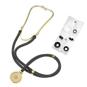 Gold & Black Premium Sprague Rappaport Lightweight Dual Head Stethoscope | Adult, Pediatric, Infant Chestpiece   Accessory Pouch for Clincial, Doctor, Nurse Outlet Shop Offer