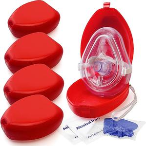 ASA TECHMED 5 Pack Medical CPR Rescue Mask - Portable Adult & Child Pocket Resuscitator for Emergency First Aid Recommend Sale Online