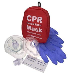 First Aid CPR Rescue Mask for Adult, Child, Infant Pocket Resuscitator, — with Case, Gloves, Alcohol Prep Pads, One Way Valve CPR Face Shield Kit Outlet Release Dates