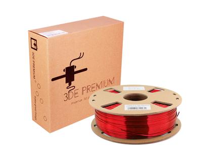 3DE Premium - PLA Silky - Red - 2.85mm - 1kg Cheapest Pice