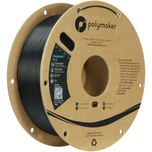 (UDGÅR) - Polymaker - PolySonic™ - High Speed PLA - Black - 1.75mm - 1kg Clearance Clearance