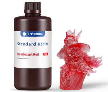 Anycubic Resin - Standard - Translucent Red - 1L Outlet Great Deals
