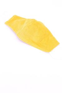 YELLOW CORDUROY FACE MASK PERLA For Nice Cheap Online