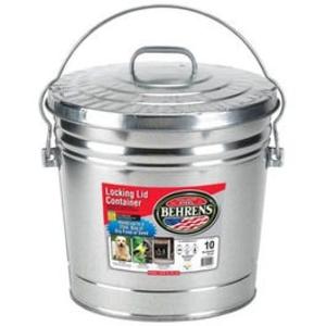 10-Gallon Galvanized Steel Trash Can Lowest Pice Cheap Pice