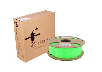 3DE Premium - PETG - Fluorescent Green - 1.75mm - 1kg (Semi-transparent) 2025 New