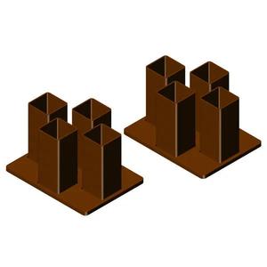 Square 4 Way Connectors (HiQual) Outlet With Paypal Order