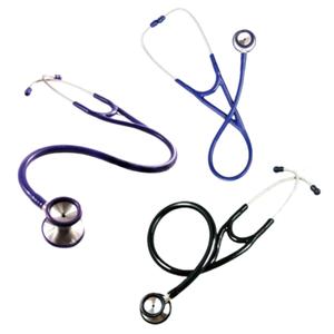 Professional Cardiology Stethoscope, Stainless Steel (Black, Blue, Purple) Cheap Pice For Sale