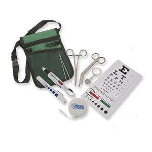 Nurse Fanny Pack with Forceps, Hemostat, Scissors, Pen Light, Tape Measure, Eye Chart and Keychain Clearance Eastbay