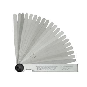 Teng Tools 20 Blade Hardened Rolled Steel Metric Feeler Gauge Set (0.05MM to 1.00MM) - FG20100 Sale Good Selling