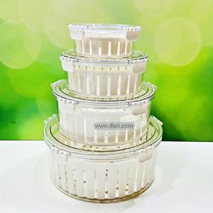 4 Pcs High Quality Plastic Food Container with Inner Basket MT253 Clearance Original