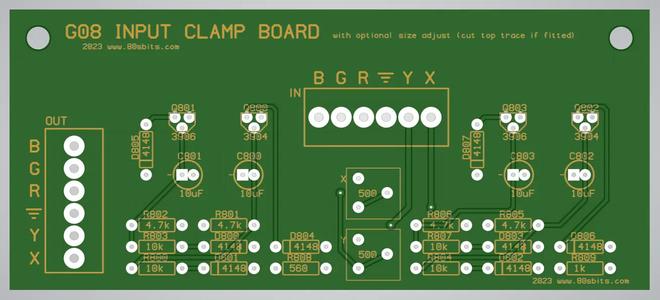 80sBits G08 Clamp Board PCB Free Shipping Huge Surprise