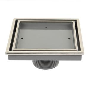 Lagos Series Veil (Tile-In) Line Centerpoint Drain 4" x 4" Low Pice Fee Shipping Online