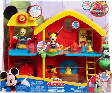 Topolino playset Caserma dei Pompieri, Stazione dei Vigili del fuoco Mickey Mouse Clearance Get Authentic