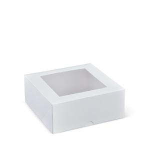 Square 7 Window Patisserie Box 200PK - White Sast Sale Online