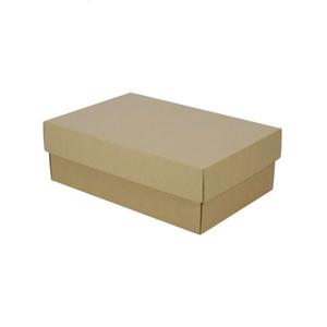SAMPLE - E Flute - Two Piece Cardboard Shoe Box - 100mm High - Kraft Brown (Base & Lid) Cheap Wiki