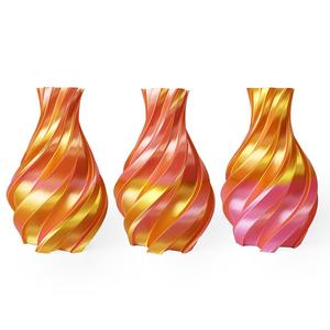 BiColor - PLA Silky - Pink & Gold - 1.75mm - 1kg From China Cheap Pice