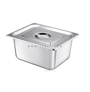 12.8 Inch 1/2 Stainless Steel 6 Inch Deep Food Pan with Lid SN1/2-6 Free Shipping Shop For