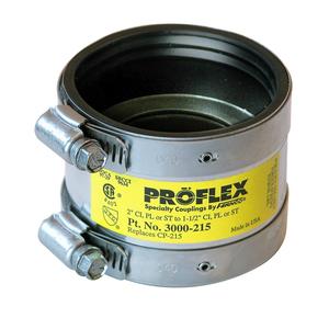 Coupling Proflex Shielded 2 x 1-1/2 Inch Cast Iron to Plastic/Steel/E x tra Heavy Clearance Pirce Sale
