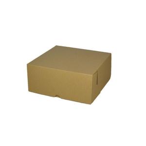 SAMPLE - E Flute - Cardboard Cake Box 6 x 6 x 4 inches - Kraft Brown Free Shipping Fast Delivery