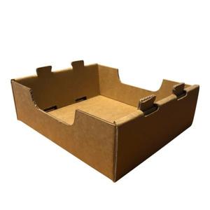 SAMPLE - Small Heavy Duty Stackable Cardboard Catering and Storage Tray (Self Locking) - Kraft Brown Low Pice Fee Shipping Online