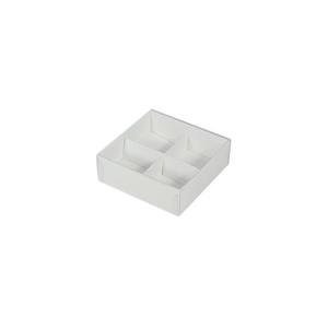 4 Pack Chocolate Box with Clear Lid - Paperboard (285gsm) (Base, Insert & Clear Lid) Buy Cheap Eastbay