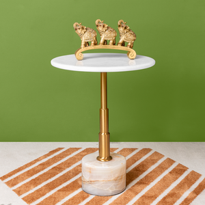 Pasadena Jade Stone and Stainless Steel Accent Table Cheapest Pice Cheap Pice
