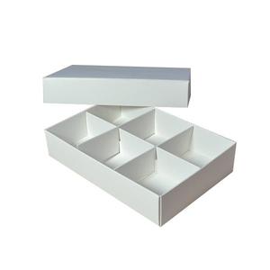 6 Macaroon & Choc Box - Paperboard (285gsm) (Base, Insert & Lid) Professional Online