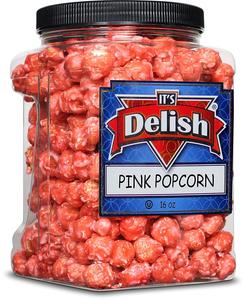 Pink Strawberry Colored Popcorn 16 Oz Jumbo Container Cheap Sale Geniue Stockist